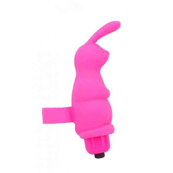 Вибратор для клитора на палец Chisa Mis Sweet Sweetie Rabbit в форме кролика, розовый Sex Aura Киев