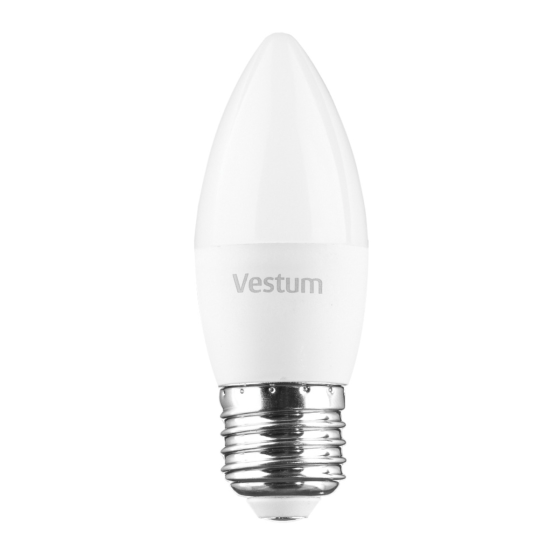 Світлодіодна лампа Vestum C37 6W 3000K 220V E27 1-VS-1302 Київ