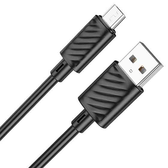 Кабель HOCO X88 Gratified charging data cable for Micro Black (6931474783325) Київ