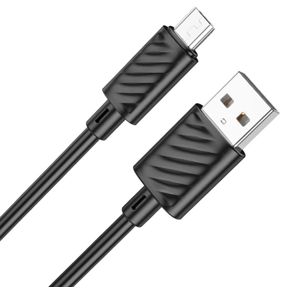 Кабель HOCO X88 Gratified charging data cable for Micro Black (6931474783325) Київ - фото 2