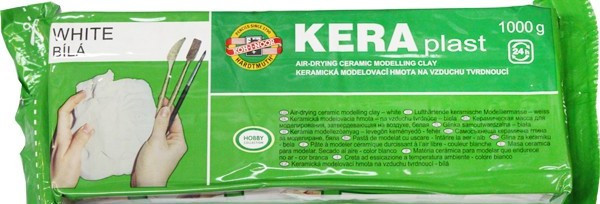 Пластична маса 131708 "Kooh-i-Noor" Keraplast 300г білий, шт Київ - фото 1