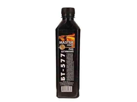 Лак битумный-577 0,4л (285г) ТМ MASTER COLOR КВАДРАТ Solmir Киев