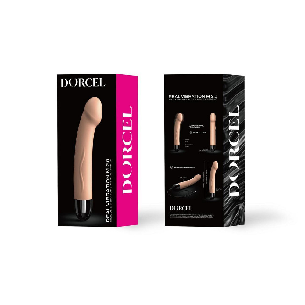 Вибратор Dorcel Real Vibration M Flesh 2.0, диам 3,7см, перезаряжаемый, для точки G Sex Aura Киев - изображение 4