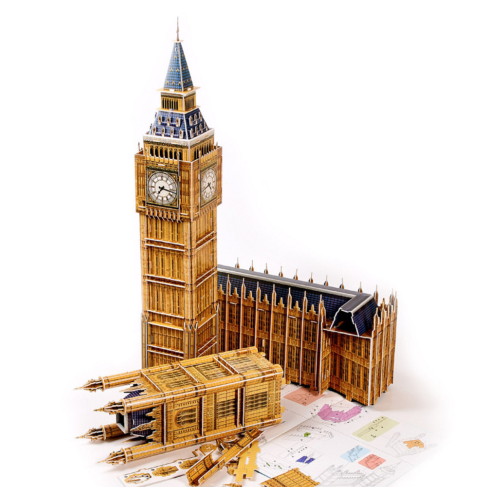 Величезні 3D пазли "Big Ben" Тривимірний конструктор-головоломка 63.8 см * 25 см * 47 см Кам'янець-Подільський - фото 4