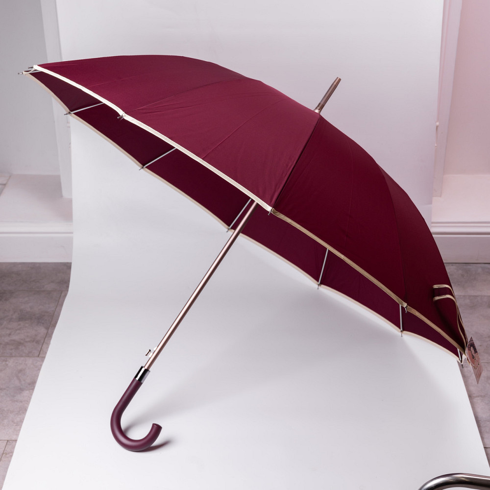 Класичний червоний зонт-трость з чохлом Київ - фото 3