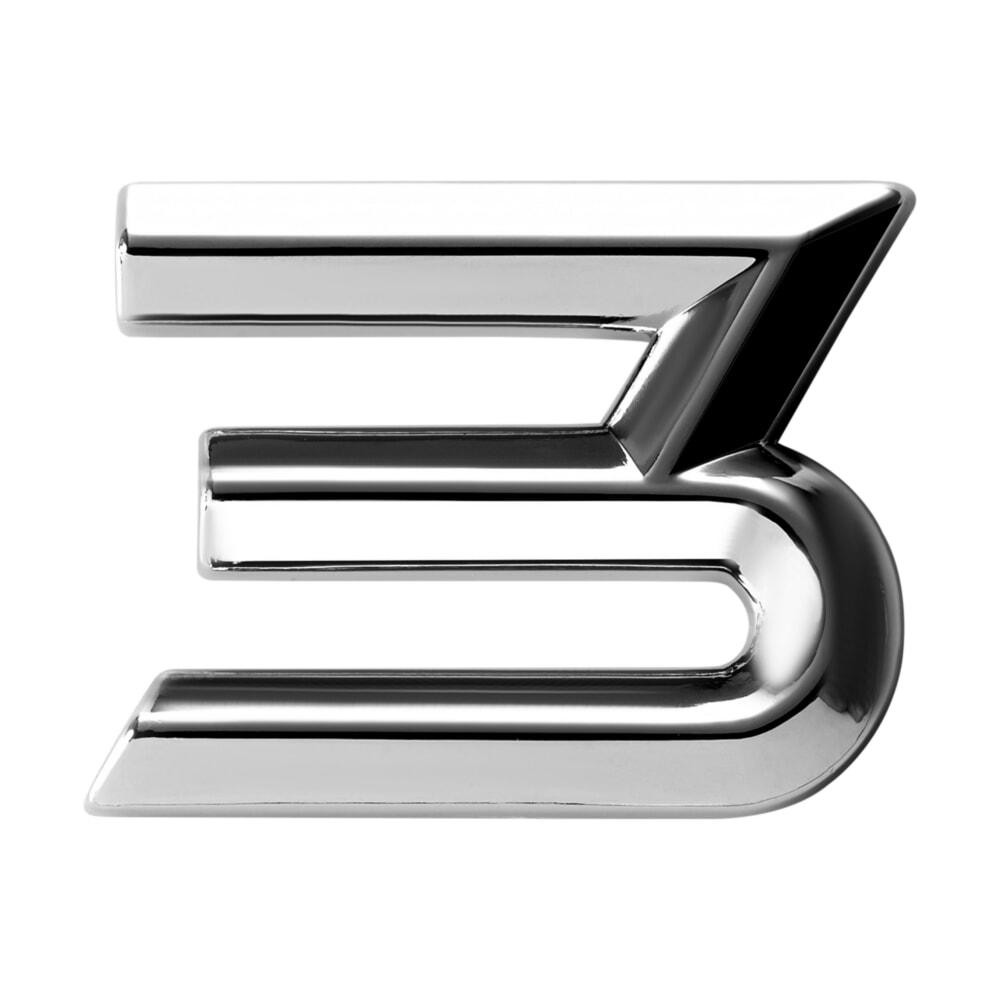 Наклейка 3 см (грань) Цифра 3 Київ - фото 1