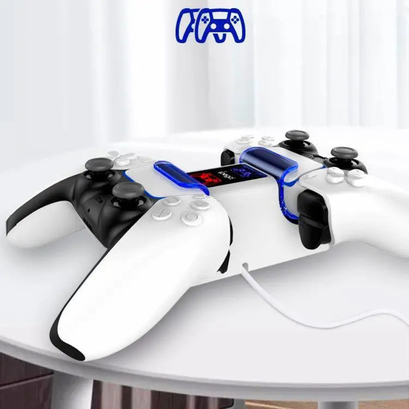 Зарядна станція для геймпадів iPega PG-P5003 DualSense PlayStation 5 (Білий) Миколаїв - фото 6