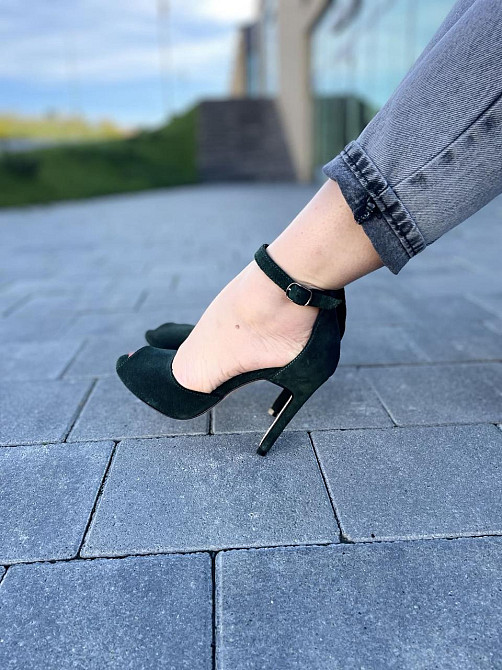 Nivelle Босоніжки жіночі NIVELLE 1794/10503-10512 темно-зелені (літо, замша натуральна) (3673) Коломия - фото 3