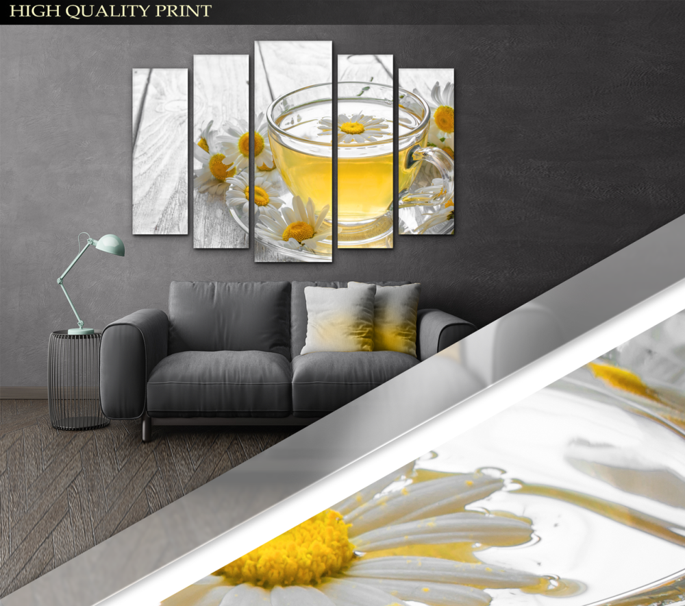 Модульна картина Чай Ромашки Art-341_5 ( 80х118см ) Київ - фото 3