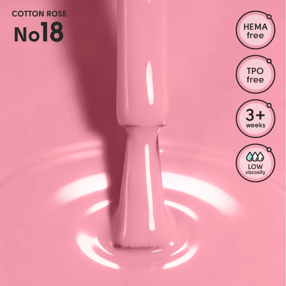 Гель-лак для ногтей 18 Cotton Rose Shelly 12 мл Киев