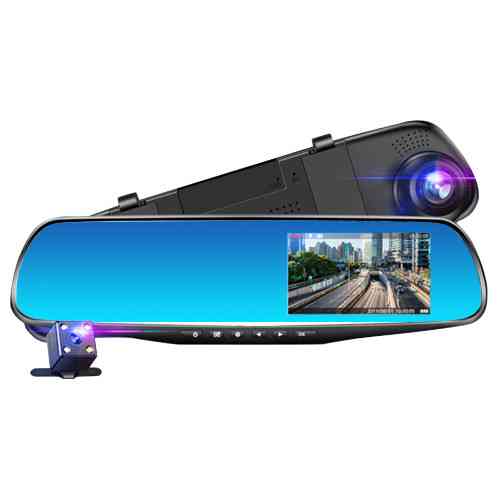 Відеореєстратор-дзеркало L-9004 LCD 3.5" 2 камери 1080P Full HD Вінниця