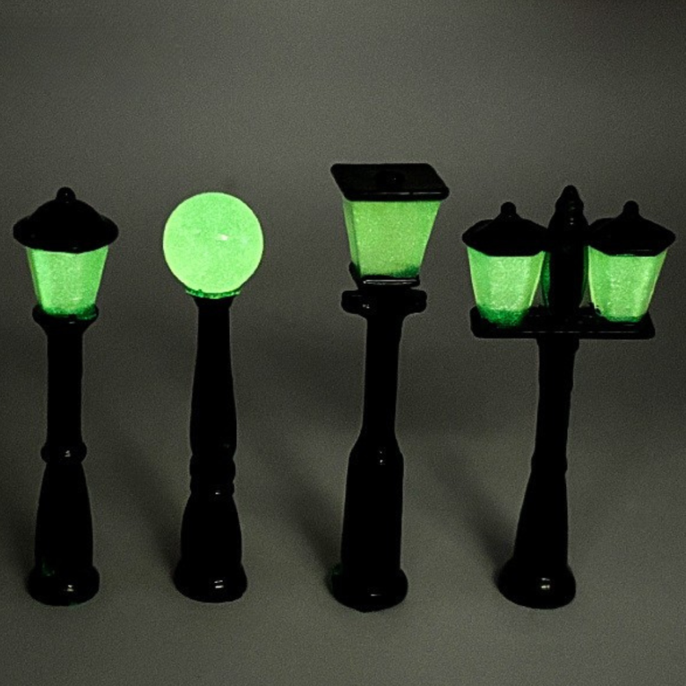 Миниатюрный уличный фонарь для микроландшафта и флрариума, 5.5 см - Декоративная садовая фигурка (светится в темноте) 2 Одесса - изображение 2