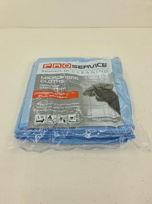 PRO серветки мікрофібра Універсальна (38*38) 3 шт (1 пач.) Харків - фото 4