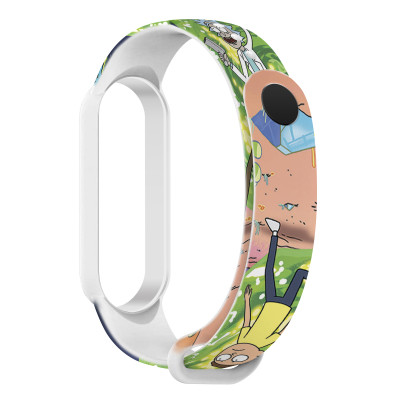 Ремінець до фітнес браслета Armorstandart RM для Xiaomi Mi Band 7/6/5 Cartoon White (ARM59272) Вінниця - фото 1