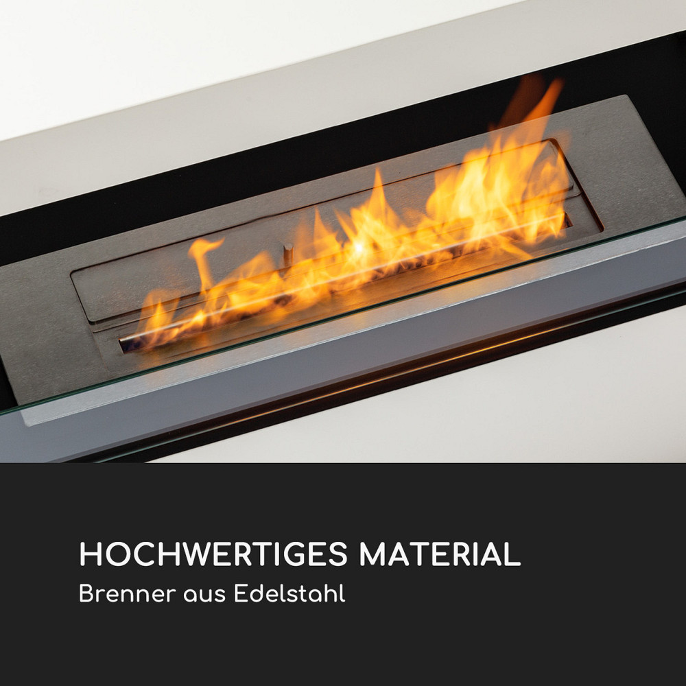 Еталоловий камін Fiamme Scopi, пальник із неіржавкої сталі, 3 літри, час горіння 5-6 годин, білий Рівне - фото 3