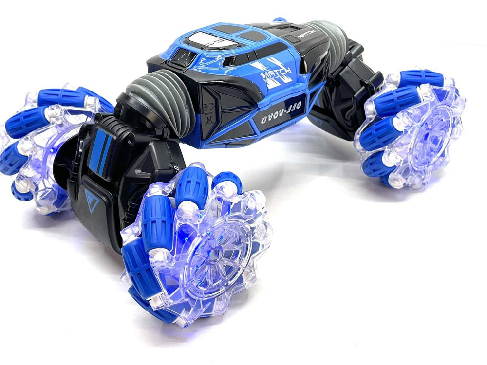 Машина трюкова Limo Toy перевертень всюдихід 2 пульта дистанційного керування Синій (М 5508) Чернігів - фото 2