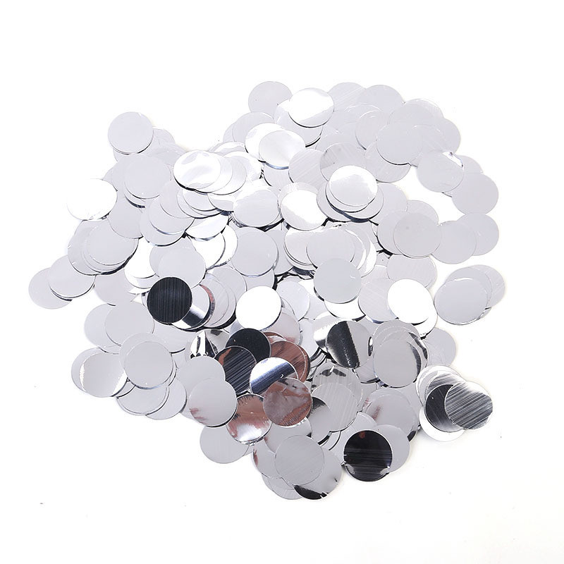 Конфетти метафан круглый 10 г 25 мм серебристый Киев - изображение 1