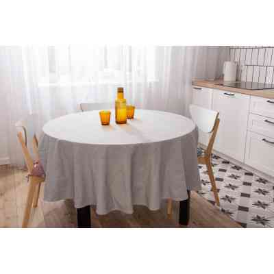 Скатертина Ardesto Oliver сірий D-136 см, 100% бавовна (ART10OD) Вінниця