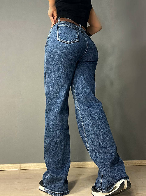 Джинси жіночі Vanver 8230 палаццо широкі з ременем сині, синій, 30, 30, 81 см, 105 см Київ - фото 12