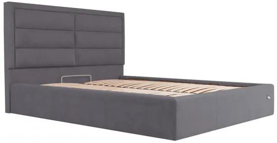 Кровать Orlando VIP 140 х 190 см Мисти Dark Grey С дополнительной металлической цельносварной рамой Темно-серый Киев