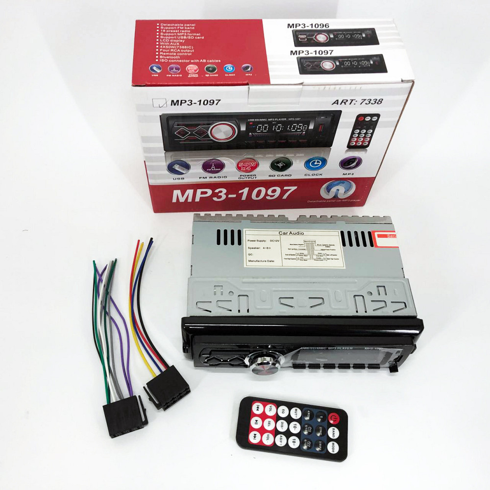 Однодінова магнітола MP3-1097 BT ISO, Автомагнітофон 1 din, Автомагнітофон 1din, Незнімні автомагнітоли YP-30 Львів - фото 18