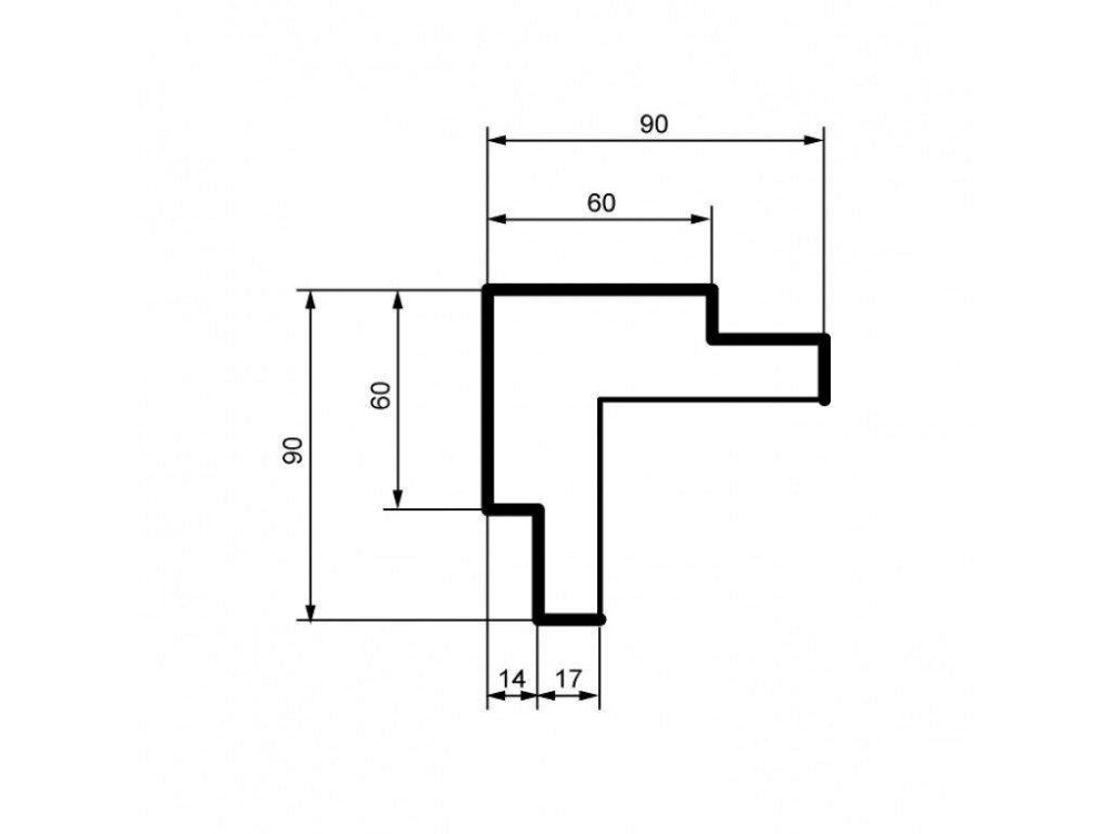 Угол фасадный Prestige Decor HC 202 внутренний Днепр - изображение 2
