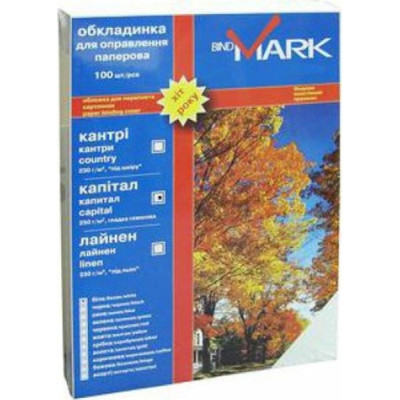 Обкладинка для палітурки bindMARK карт. Кантри А4 230 г/м2 (100 шт.) ассорти (41729) Вінниця - фото 1