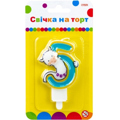 Свеча Maxi Llama "5" висотою 7,62 см (MX622068-5) Винница - изображение 1