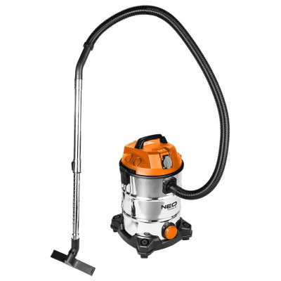 Пилосос будівельний Neo Tools 1400Вт, 18 кПа, 30л, HEPA, колеса, 5.92кг (04-738) Вінниця - фото 1