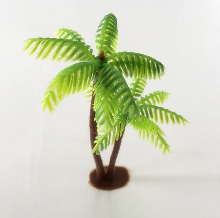Штучна пальма для акваріума - довжина 13см. пластик, безпечно для риб Київ - фото 1