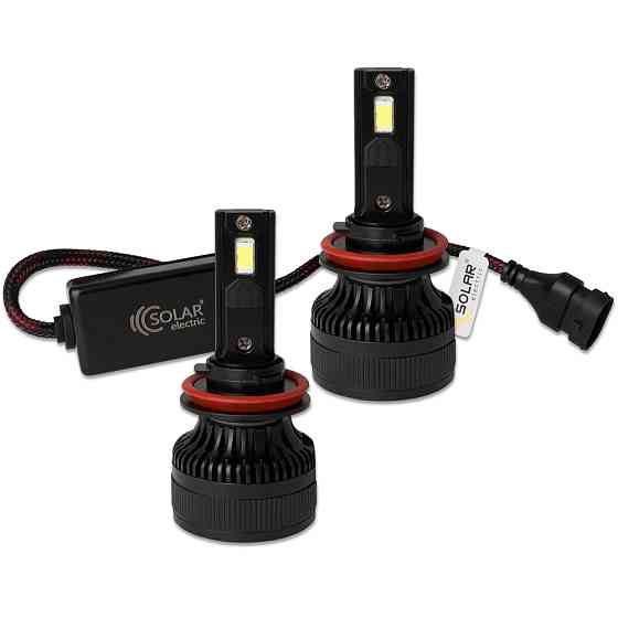 Автолампа Solar LED H8-H11-H16 12/24V 100W 9000Lm 6500K CSP3570 2шт Львів