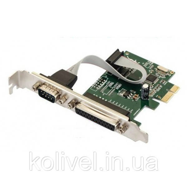 PCI-E Контролер 1xLPT, 1xCOM (RS232), WCH CH382L, RTL (B00332) Киев - изображение 1