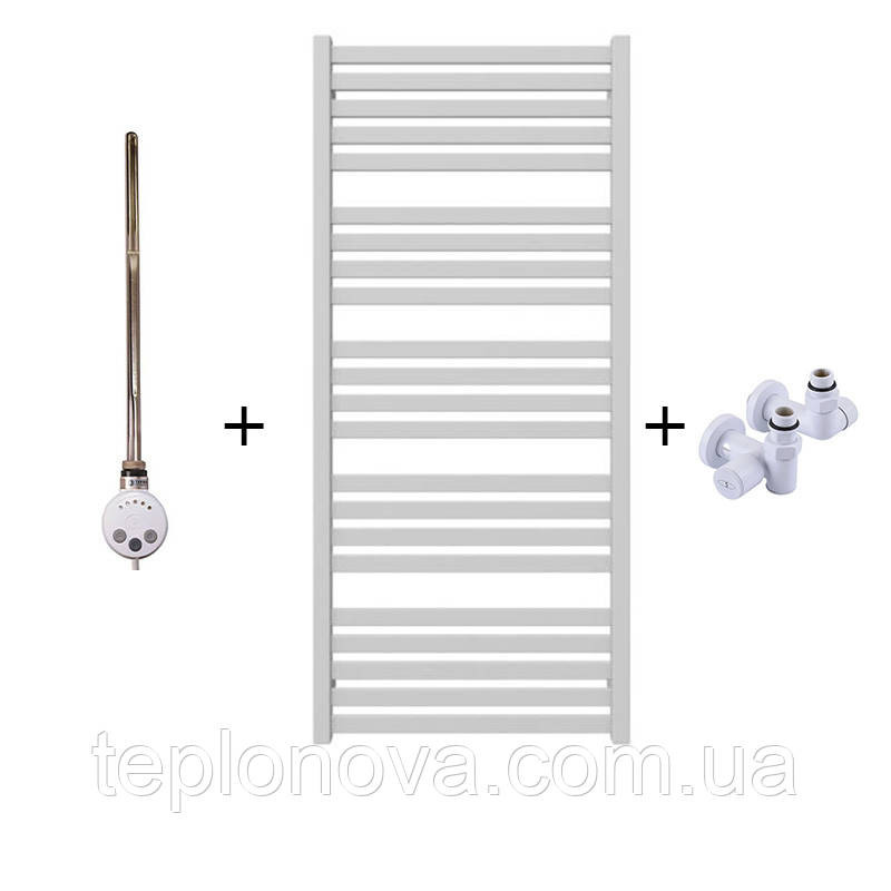 Комбинированный Полотенцесушитель Плоский Белый 1210х500 Terma Marta Черновцы - изображение 9