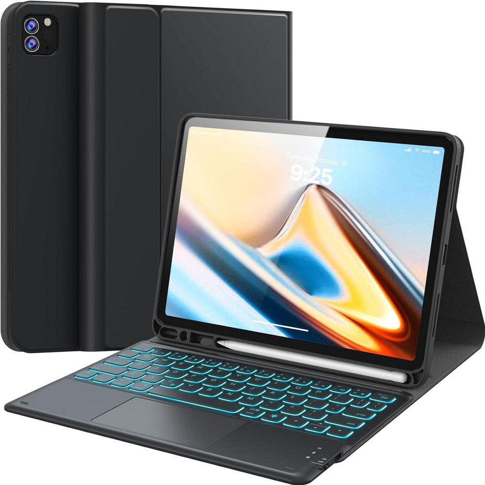 Чехол-книжка с клавиатурой для iPad Air 11-inch(M2/М3)/ iPad Air 5 2022/Air 4 2020 10.9/iPad 4-го покол. 10.9 / iPad Pro 11 2018 Днепр - изображение 1