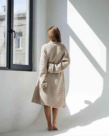 Жіночий халат з вафельної натуральної тканини Харків