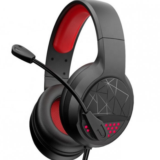 Навушники Havit HV-H660d з мікрофоном AUX чорний/червоний Житомир