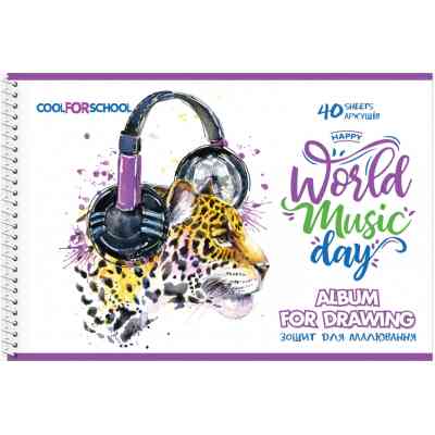 Альбом для малювання Cool For School на пружині, 40 аркушів (CF60904-06) Вінниця