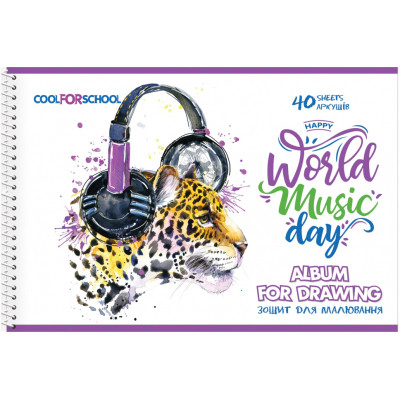 Альбом для рисования Cool For School на пружине, 40 листов (CF60904-06) Винница - изображение 1