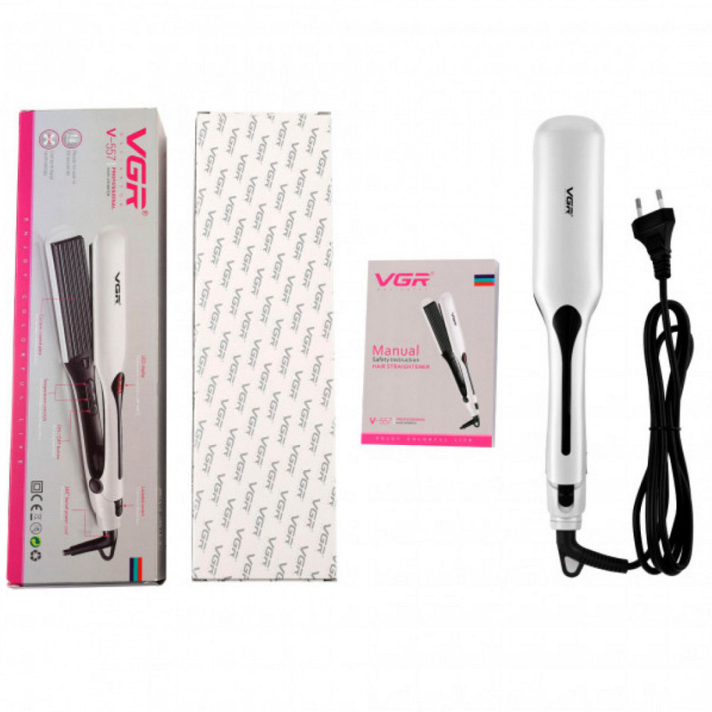 Плойка гофре VGR з РК-дисплеєм 45 Вт HP-V-557 Київ - фото 8