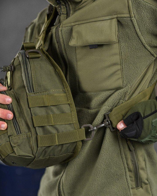 Рюкзак патрульный однолямочный SILVER KNIGHT 7л oliva ОИ2521 Одесса - изображение 7