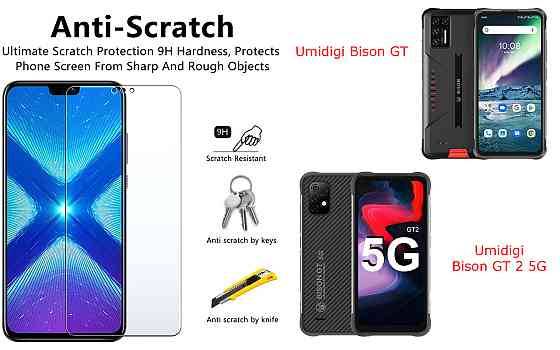 Защитное стекло NeoGlass для Umidigi Bison GT, Bison GT 2 5G – ультрапрозрачное и устойчивое Киев