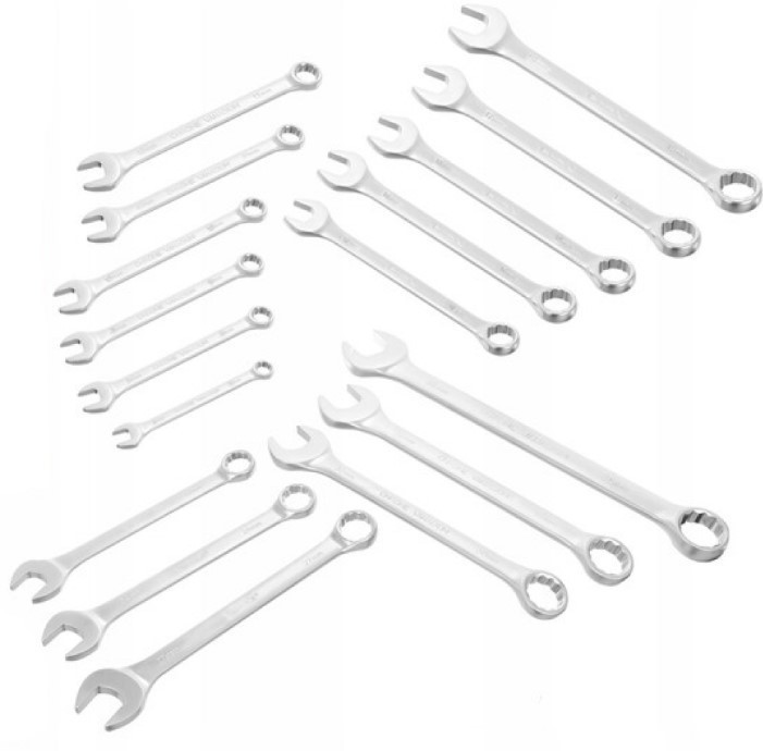 OX-251 Набір ріжкових ключів 17 шт 6-36 мм із гумовою ручкою, стійкі до навантажень, хромованадієва сталь Одеса - фото 4