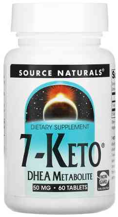 7 кето  Source Naturals 7-Keto DHEA Metabolite 50 мг 60 таблеток Київ