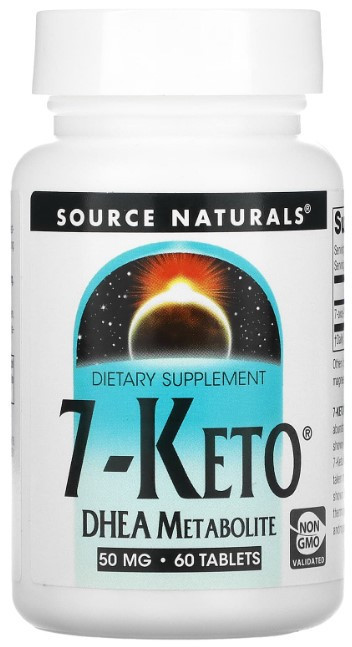 7 кето  Source Naturals 7-Keto DHEA Metabolite 50 мг 60 таблеток Київ - фото 1