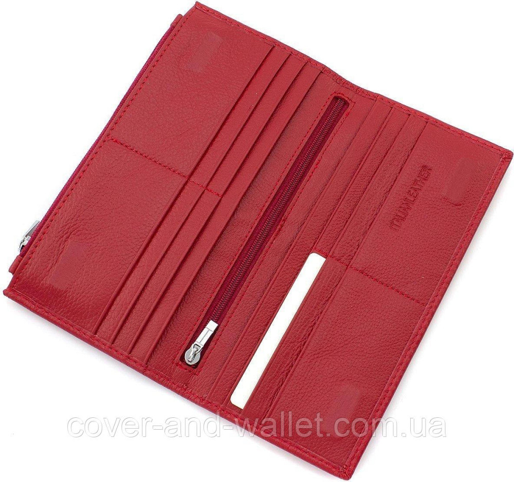 Червоний жіночий гаманець купюрник на магнітах ST 006 red Київ - фото 3
