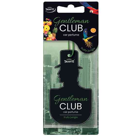 Ароматизатор для авто листочок "GentlemanClub" Fruity Jungle (Фруктові джунглі) Tasotti Київ