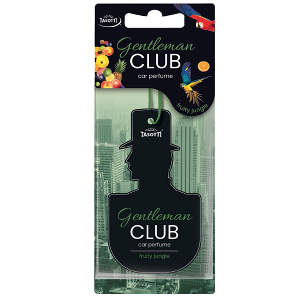 Ароматизатор для авто листочок "GentlemanClub" Fruity Jungle (Фруктові джунглі) Tasotti Київ - фото 1