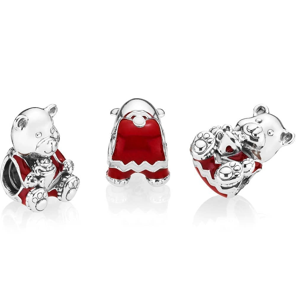 Срібна намистина Пандора  "Різдвяний ведмідь" 797564ENMX MasterSem Київ - фото 2