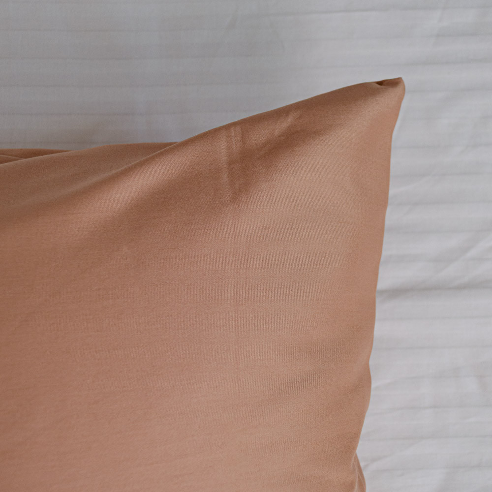 Наволочка на подушку 40х60 см сатин гладкокрашеный 135 г/м2 YouStar 1 шт. (Фраппе) Сумы - изображение 2