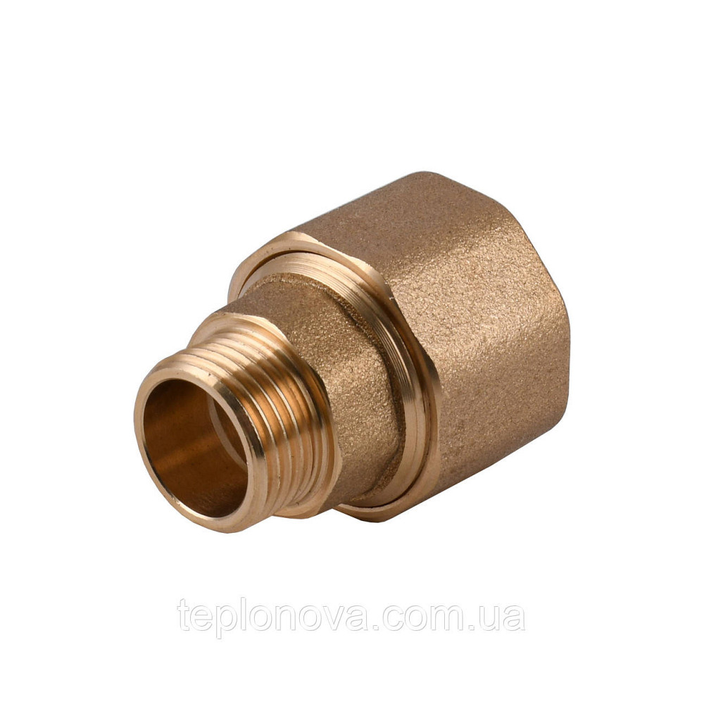З'єднання затискне пряме для труби Ø22 мм 1/2| Н латунне LS332S OPTIMUM Чернівці - фото 1